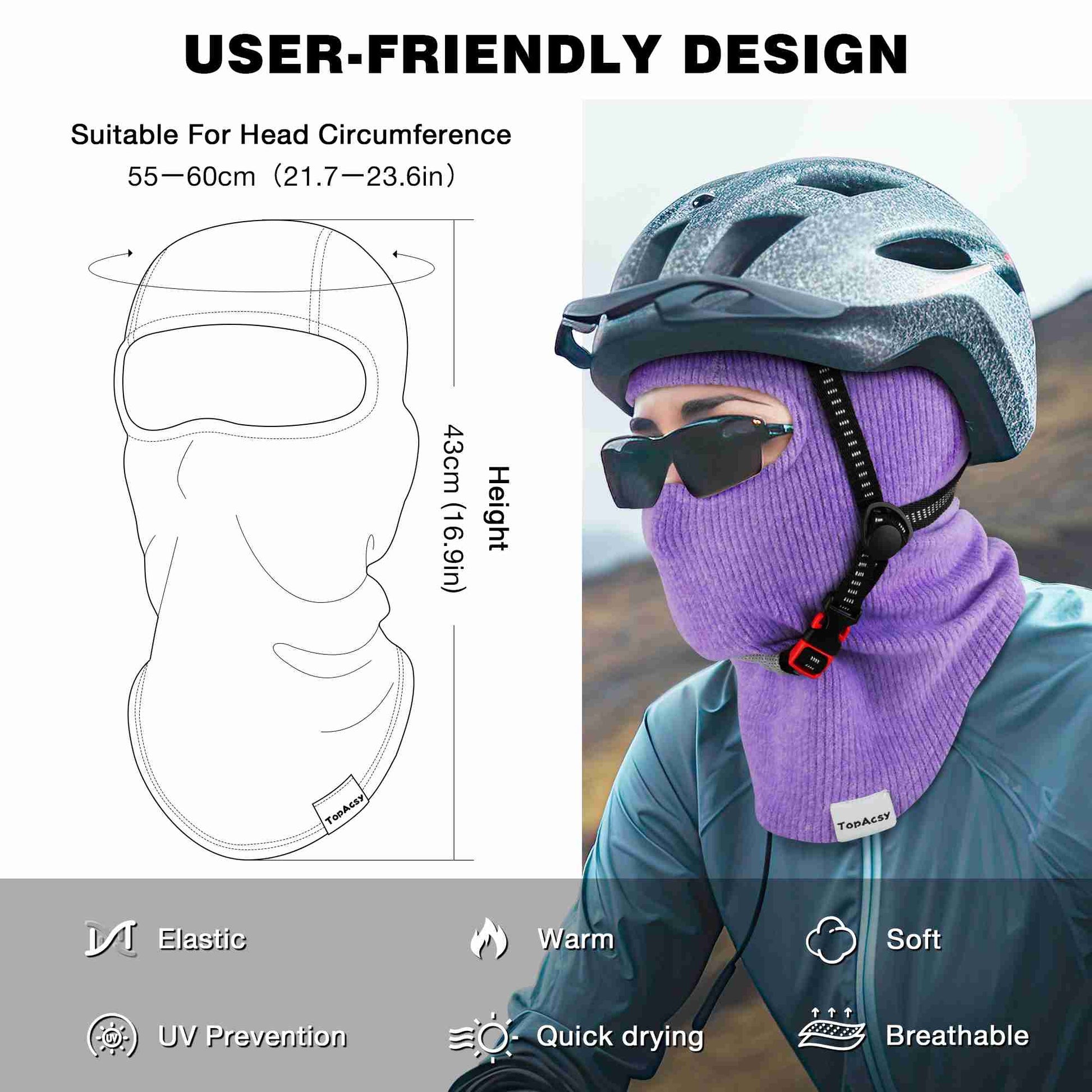 TOPacsy Ski Mask for Men Women, Summer Balaclava Face Mask, Shiesty Mask UV Protector Lightweight for Motorcycle Snowboard TopAcsy