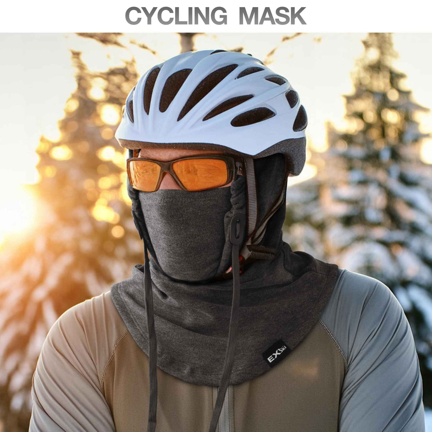 EXski Balaclava Ski Mask, Warm Winter Ski Hood Face Mask Neck Warmer Scarf for Cold Weather EXSKI