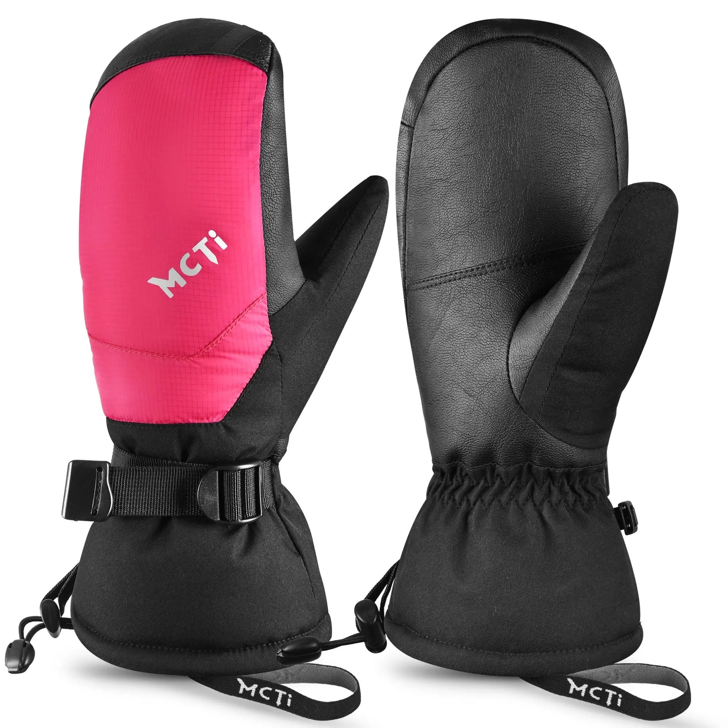 MCTi Ski Mittens Down Mittens Waterproof Touch Screen Winter Snow Mitt for Women MCTi